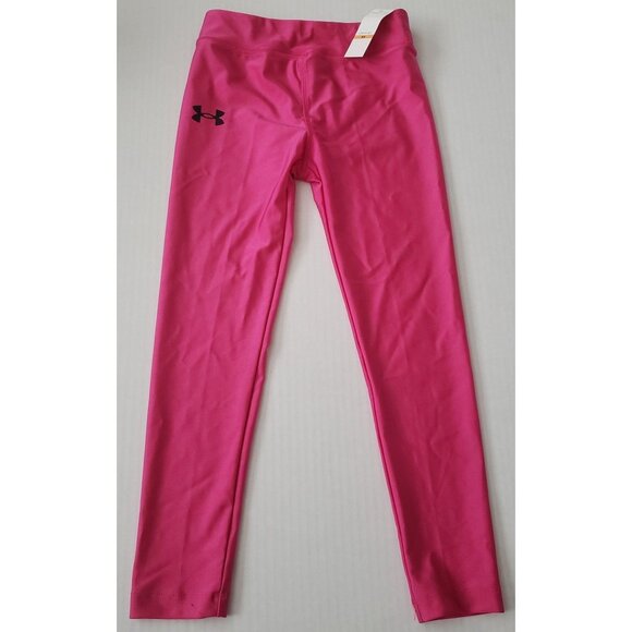 NWT Under Armour Youth Pink Leggings - Picture 1 of 4